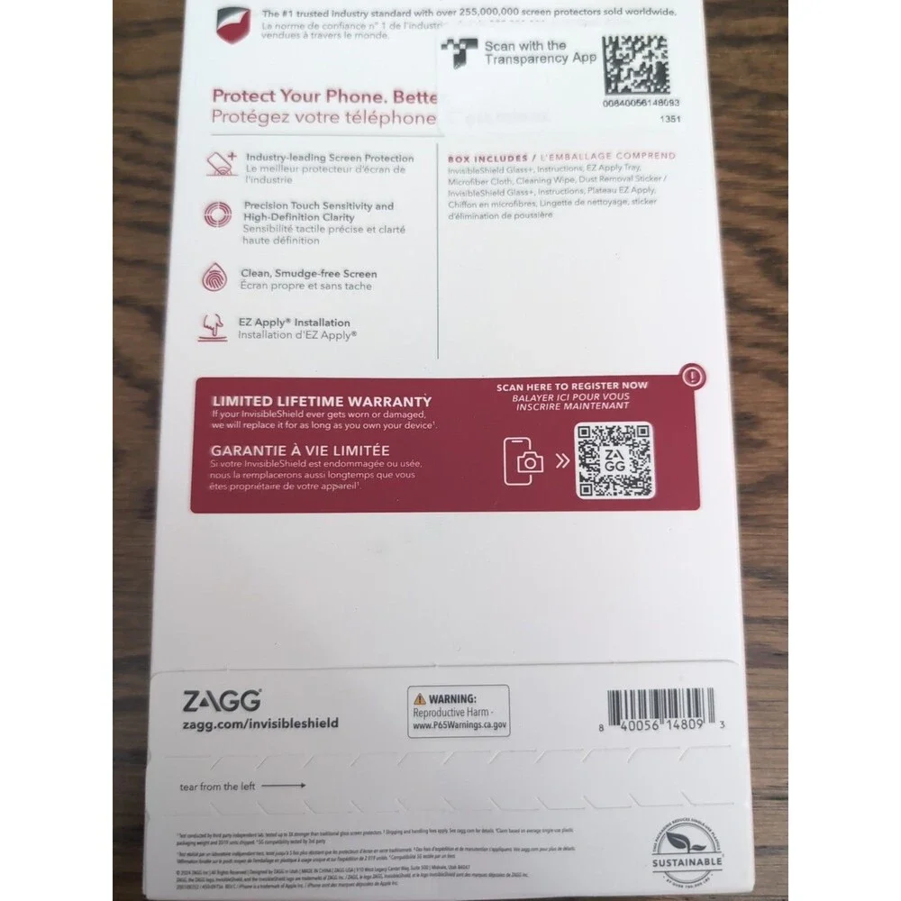 Zagg Screen Protector For iPhone 14/13/13 Pro